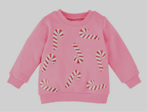 Mud Pie- Candy Cane Sweatshirt