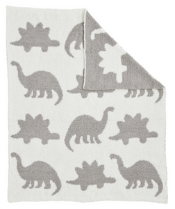 Mud Pie - Chenille Dino Blanket