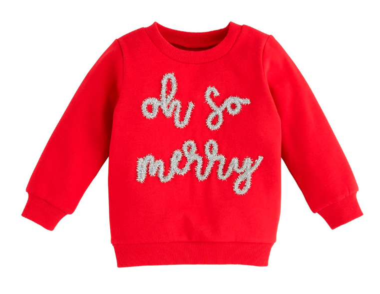 Mud Pie - Oh So Merry Red Sweatshirt