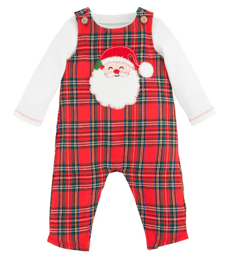 Mud Pie-  Santa Tartan Longall Set