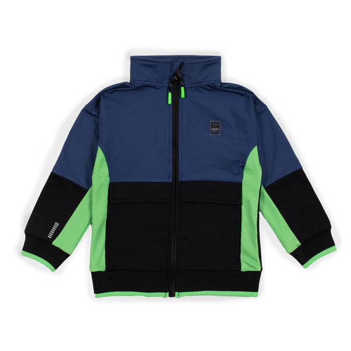 Nano - Navy & Green Zip Jacket