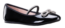 Load image into Gallery viewer, Nina- Kendalla Ballet Flat w/ Rhinestone Bow