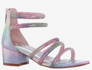 Nina- Sparklar Pastel Rainbow Sandal