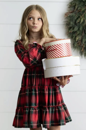 Oopsie Daisy - Smocked Holiday Dress
