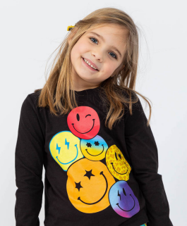 Preppy Goose - LS Smiley Tee