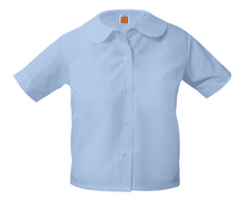 Load image into Gallery viewer, Royal Oak St Mary - Lt Blue SS Round Collar Blouse