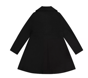 Rothschild  - Waist Bow Faux Wool Coat