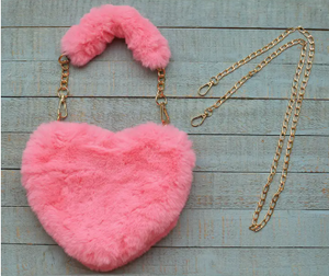 Sparkle Sisters - Furry Heart Purse