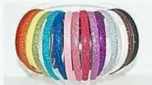 Sparkle Sisters - Glitter Plain Thin Headband