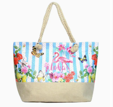 Selini - Aloha Rhinestone Tote Bag