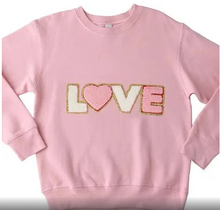 Load image into Gallery viewer, Sparkle Sisters - Chenille Love Sweatshirt