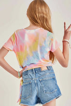 Load image into Gallery viewer, Good Girl - Tie Dye Waist Tie Knit Top