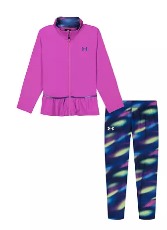 Under Armour - Peplum Jacket + Tie Dye Set