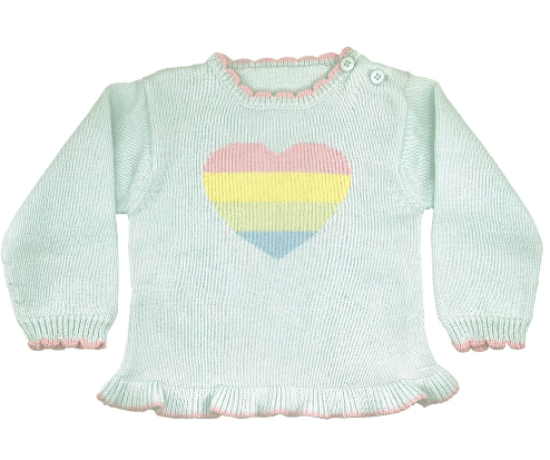 Zubels - RAIS Rainbow Heart Sweater