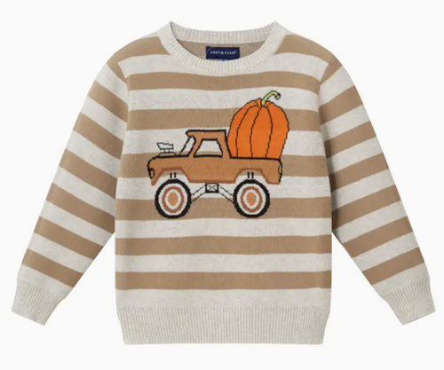 Andy & Evan - Truck and Pumpkin Sweater