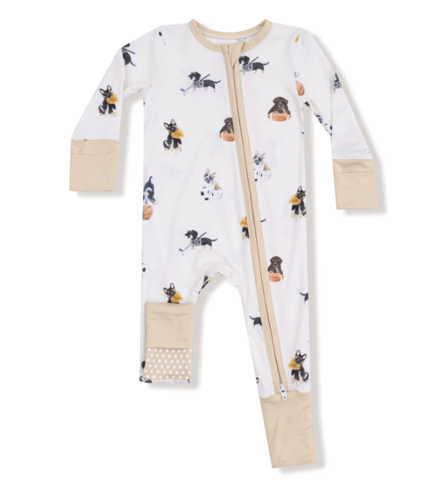 Angel Dear - Sporty Puppies Zipper Romper