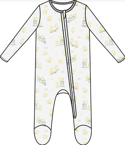 Angel Dear - Baby Chicks 2 Way Zipper Footie