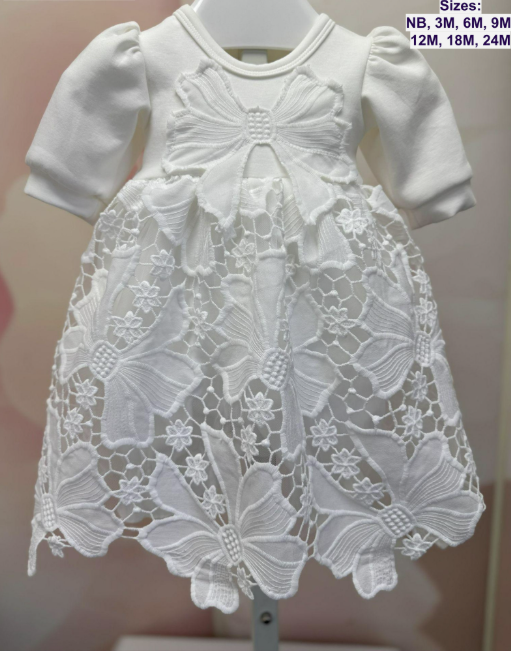 BeBe Gabrielle - White Lacey Dress 3852-4