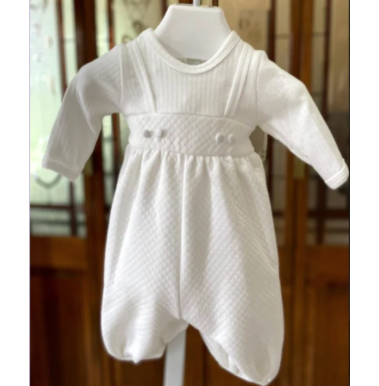 Bebe Gabrielle - L/S Boy Quilted Cotton Romper