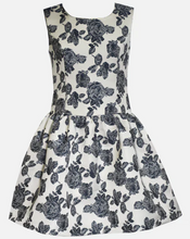Load image into Gallery viewer, Bonnie Jean - Bow Back Jacquard Dress