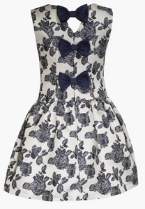 Bonnie Jean - Bow Back Jacquard Dress