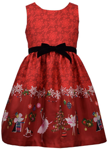 Bonnie Jean - Nutcracker Dress & Cardigan Set