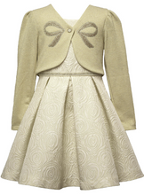 Load image into Gallery viewer, Bonnie Jean - Bow Front Cardi Dress
