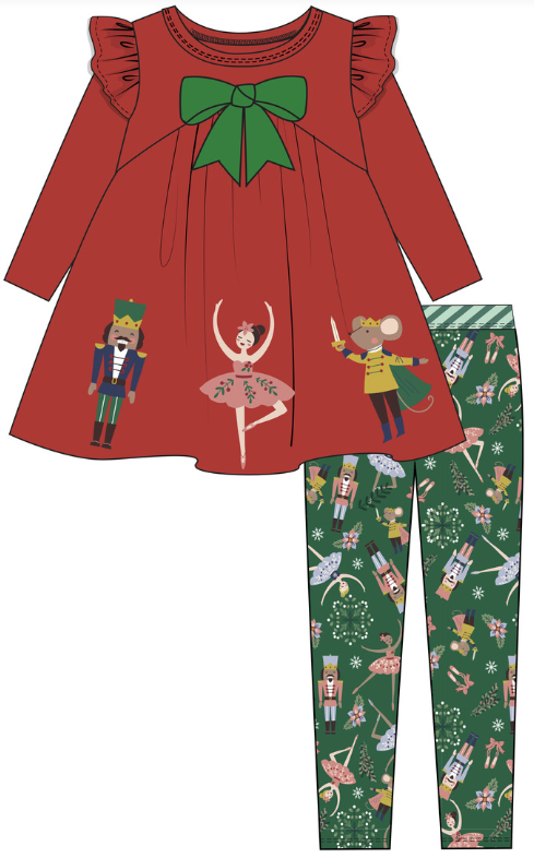 Bonnie Jean - Nutcracker Legging Set