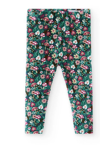 Boboli - Floral Stretch Corduroy Leggings