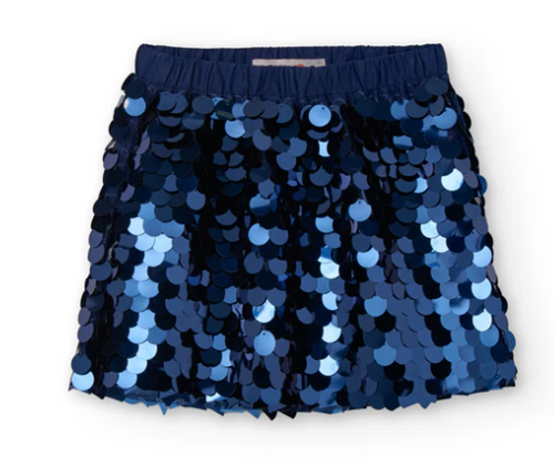 Boboli - Navy Big Sequin Skirt