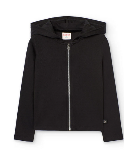 Boboli - Knit Hoodie Jacket Black