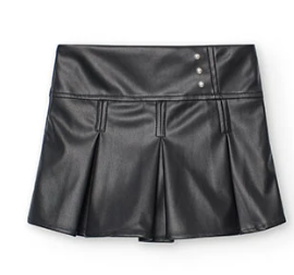 Boboli - Black Faux Leather Skirt