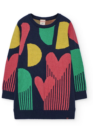 Boboli - Knitwear Heart Dress 412096