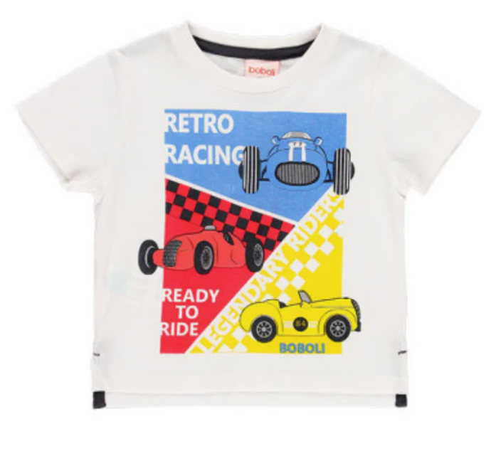 Boboli - Retro Racing Knit T-Shirt