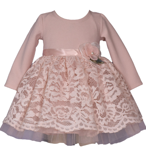 Bonnie Jean - Knit to Lace Ballerina Dress