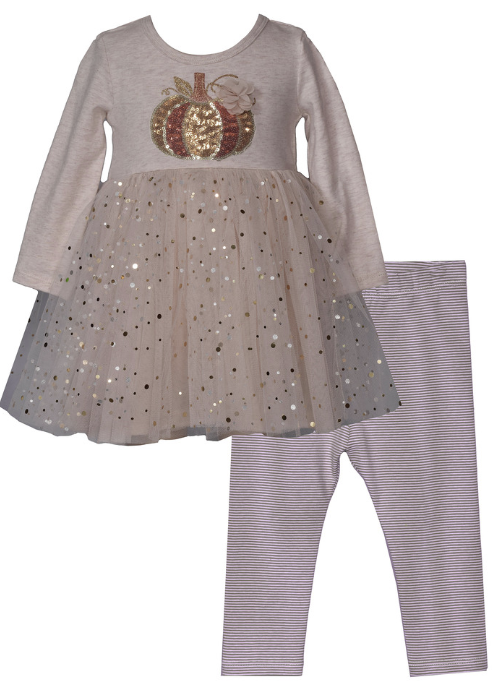 Bonnie Jean - Sequin Pumpkin Set