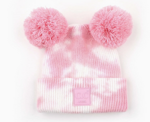 CC - Kids Pom Pom Tie-Dye Beanie