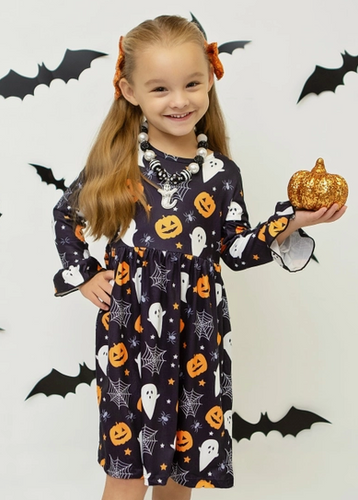 The Hair Bow Co - My Favorite Spooky Things Dress