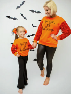 Faire - Queen of Sequin Halloween Sweatshirt
