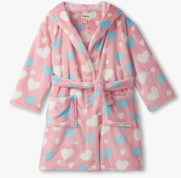 Hatley - Big Hearts Fuzzy Robe