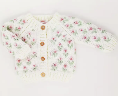 Huggalugs - Bitty Blooms Cardigan
