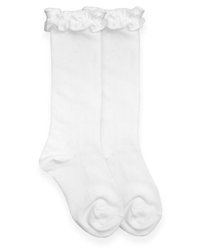 Jefferies - Ruffle Trim Knee High Sock 1658