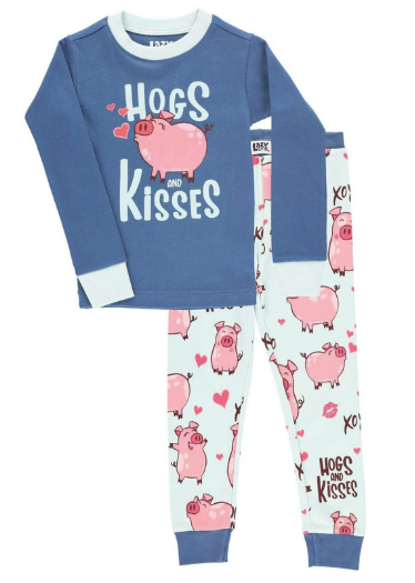 Lazy Ones - Hogs & Kisses PJ's