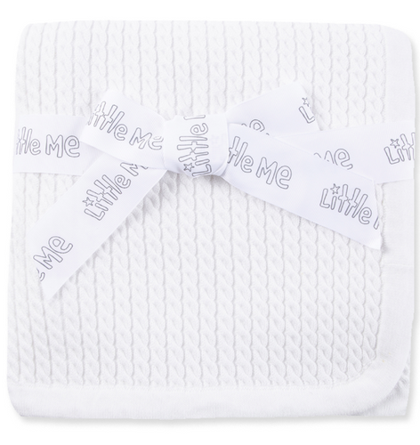 Little Me - Cable Knit Blanket (More Colors)