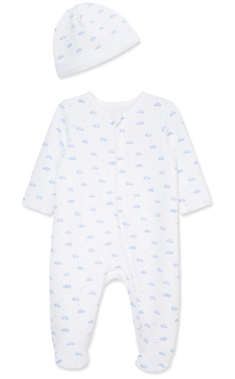 Little Me - Playful Cars Footie