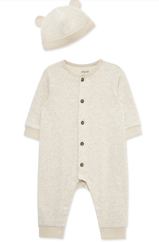 Little Me - Essential Solid Coverall + Hat