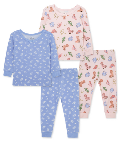 Little Me - Cowgirl 4pc Sleepwear