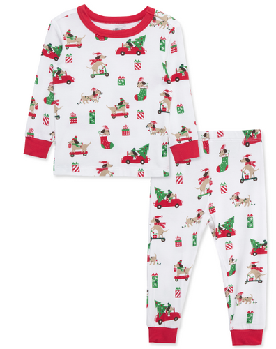 Little Me - Holiday Puppy Sleepwear