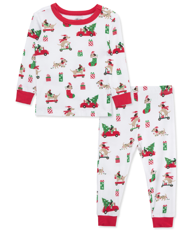 Little Me - Holiday Puppy Sleepwear