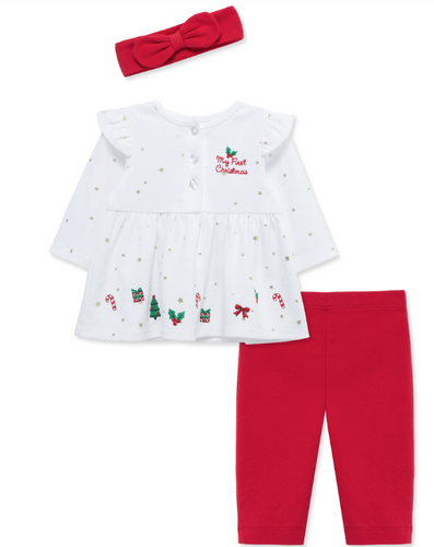 Little Me - Holiday Merry Tunic Outfit